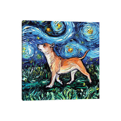 " Staffordshire Bull Terrier Night " by Aja Trier