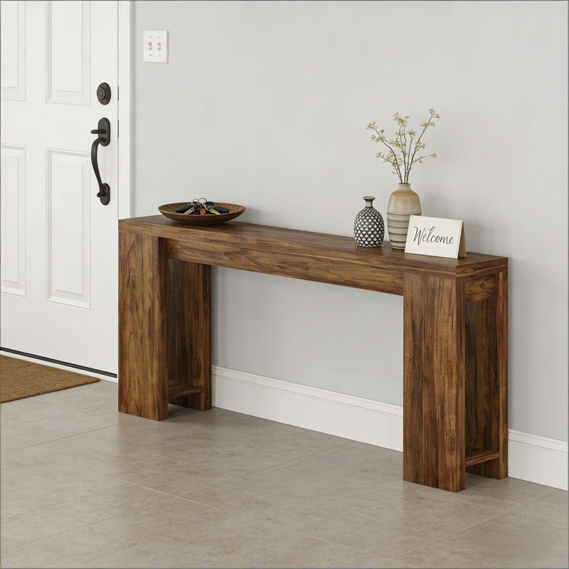 Sofa Table,Entryway Table,Console Table,Hall Table, Rustic Brown