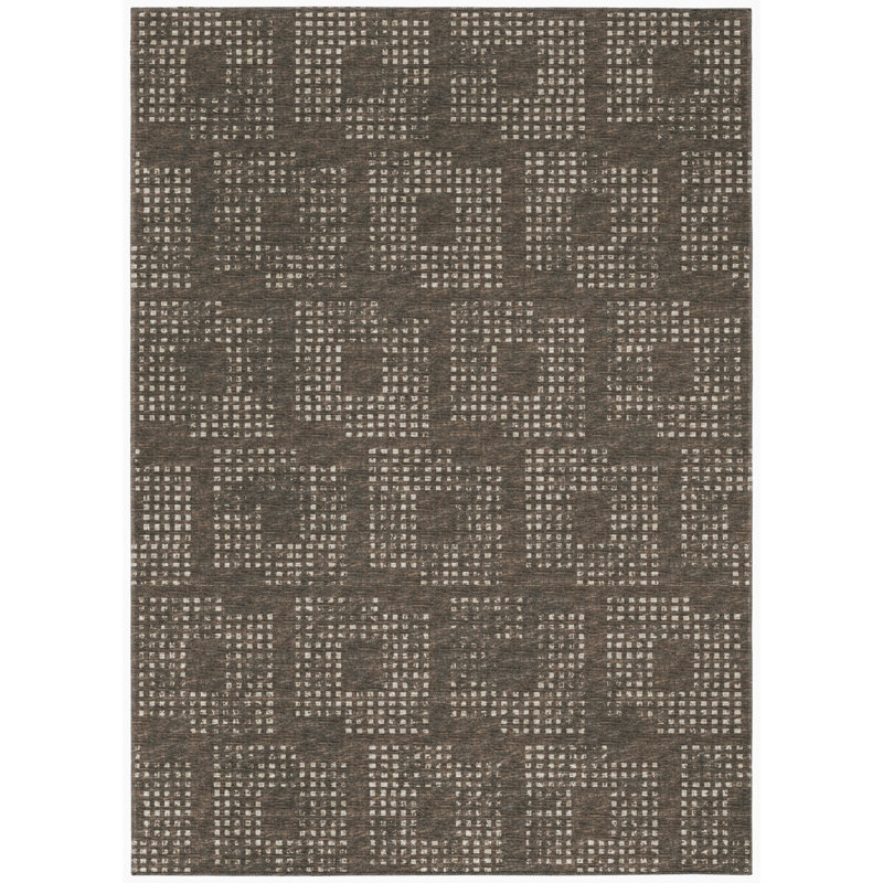 Idelia Performance Chenille Washable Indoor / Outdoor Rug, Rectangle 3' x 5'