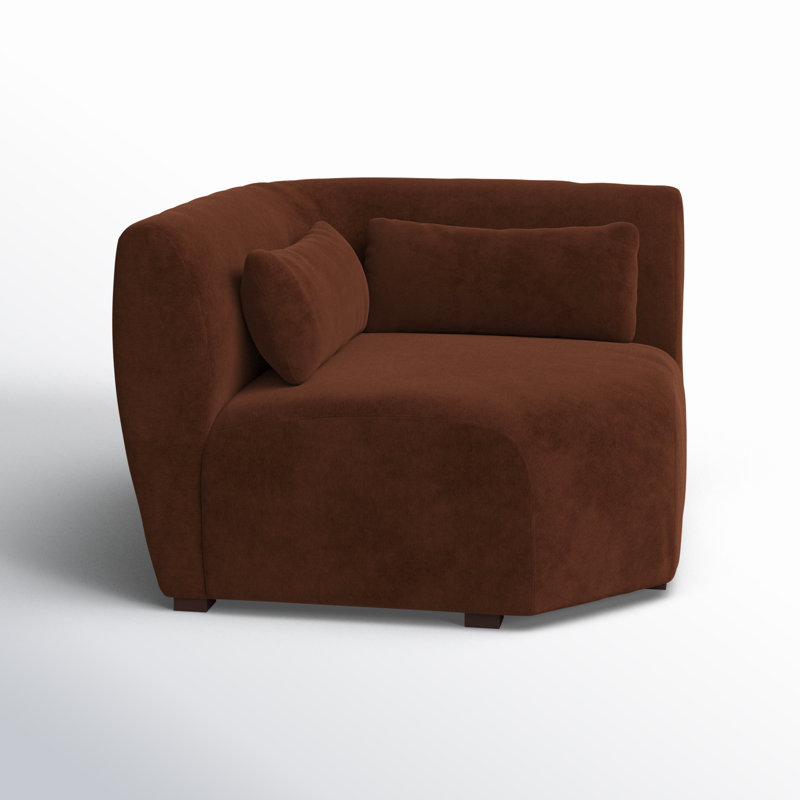 Anson Corner Chair, Chestnut Brown
