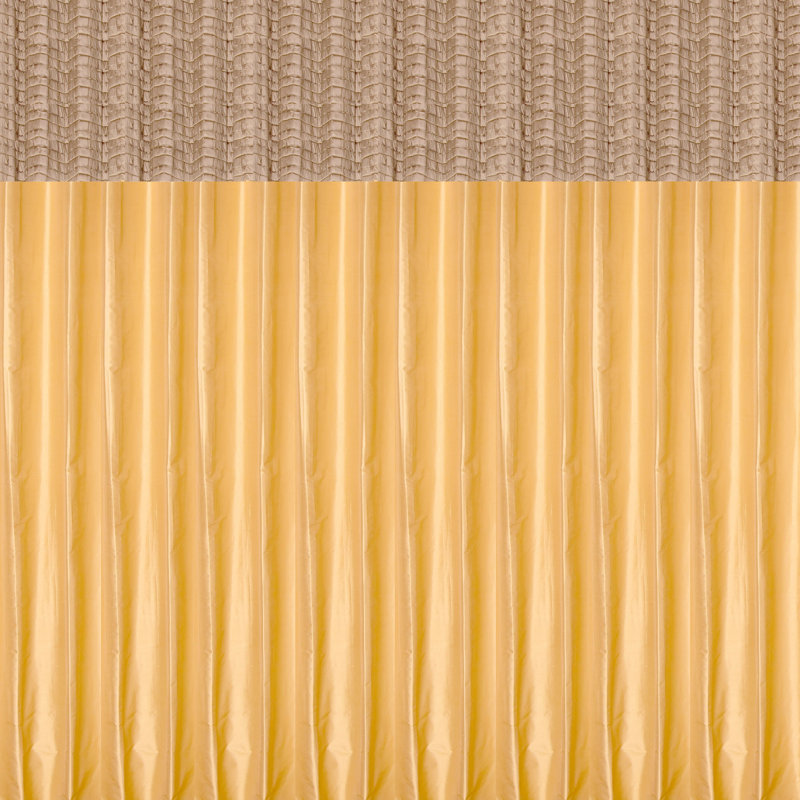 Rideau obscurcissant avec œillets Dupioni, Taupe / or, L 51 po x L 96 po