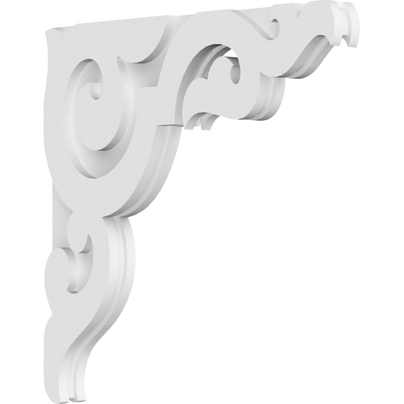 1 corbeau en PVC de qualité architecturale Rotherham de l 7/8 po x P 20 po x H 20 po, H 20 po x l 20 po x P 1,875 po