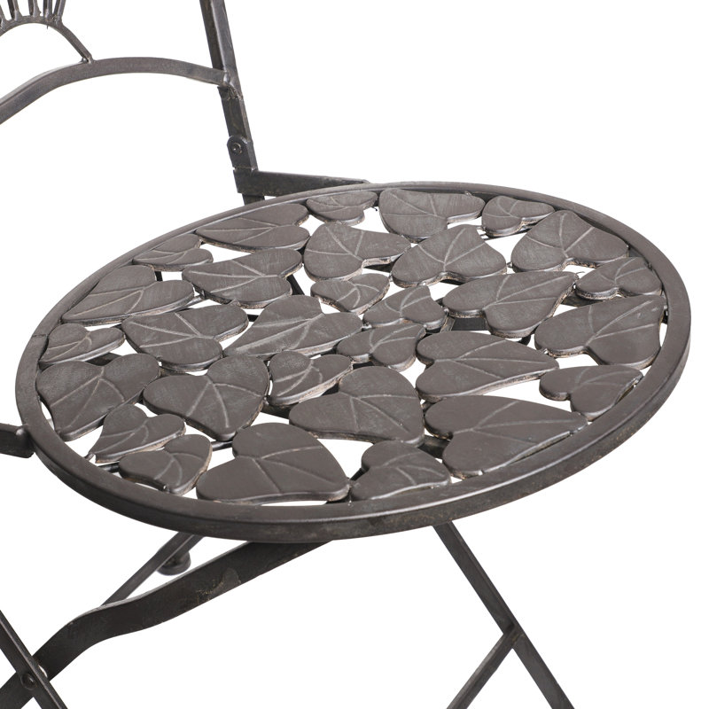 Watkinsville 2 - Person Metal Patio Dining Set with Round Table
