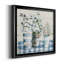 Gingham Blues - Peinture sur toile encadrée-985969280-985969292