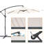 Parasol excentré de patio 10'-66442318