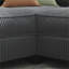 Canapés modulaires | Canapé en L 6 places avec rangement en L Chargement USB, pour le salon familial | gris anthracite | Standard