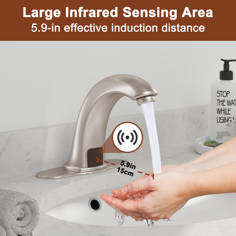 Single-Hole Bathroom Faucet, Brushed Nickel