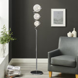 Rosario 67'' Chrome Novelty Floor Lamp