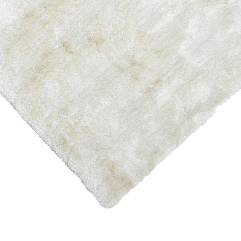 Tapis ivoire tissé à la main Jenssy, Rectangle de 5 pi x 8 pi