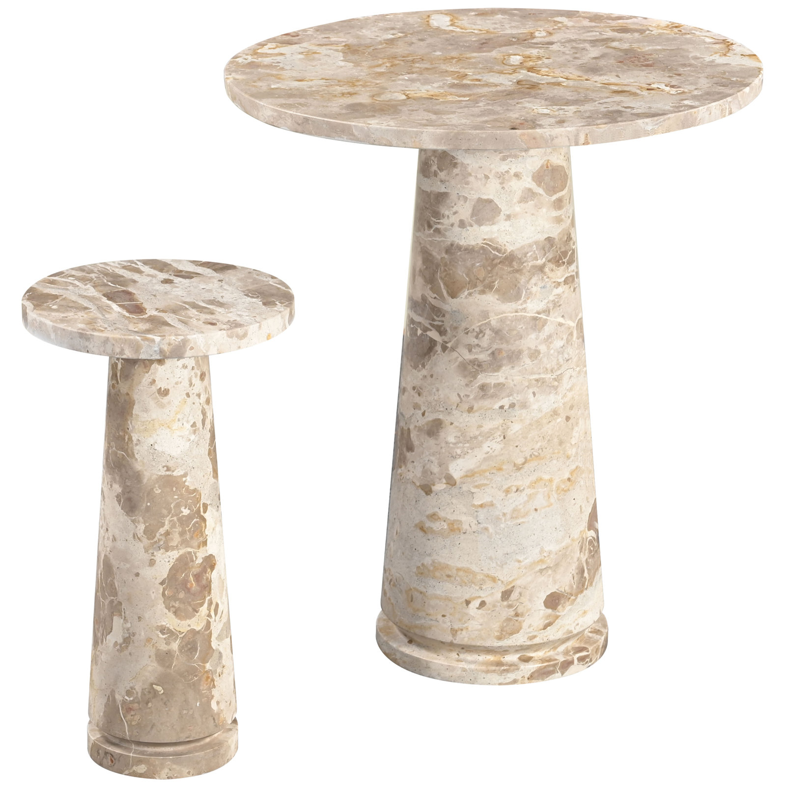 Alysson Marble End Table, Beige