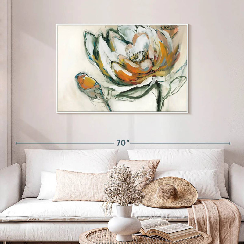 Bloomed, Floating Frame White, 43" X 29"