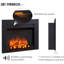FLAMME Innsbruck Electric Fireplace Insert with Trim Suitable for Custom Media Wall or Mantel Surround Designs-499488210
