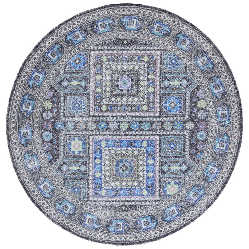 Tapis oriental performance classique touffeté à la main Classic, Rond 6 pi