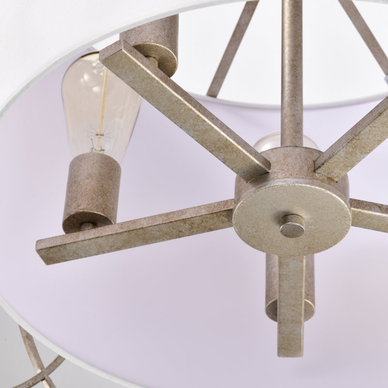 Lustre tambour 5 lumières khania