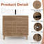 Meuble-lavabo simple autoportant Jadaya Sharee 36 po avec comptoir, robinet et bonde, portes à fermeture douce, certifié EPA-94669758