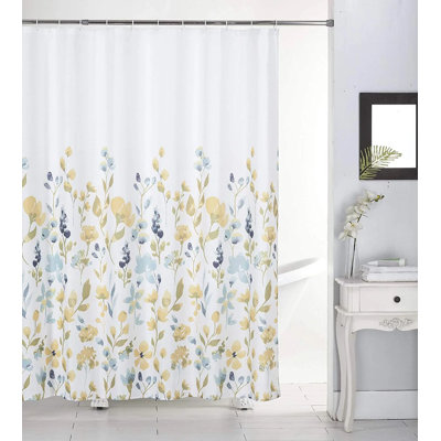 Organic Floral Shower Curtain
