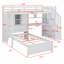 Lit mezzanine avec bureau et escalier, avec compartiments de rangement et tablettes-2015073480