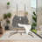 Wicker Rattan Patio Basket Egg Swing Chair with UV Resistant Cushions-925320614-925320615