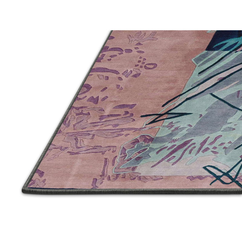 Mila-Lily Abstract Indoor Rug, Rectangle 7' x 10'