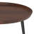 Clairmont 30"W Solid Acacia Modern Industrial Round Coffee Table with Tray-Style Top and Metal Legs