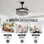 Ventilateur de plafond 48 "à intensité variable avec lumières DEL et télécommande-395151424