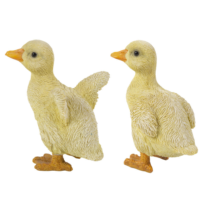 Duckling 2 Piece Statue Set