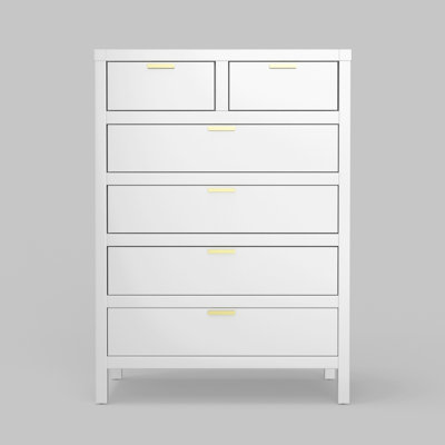 Commode 6 tiroirs Milburn Carmel