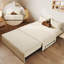 Canapé-lit en tissu beige mat 59,06 po-130003464