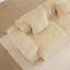 Repose-pieds moderne en velours-1296911169