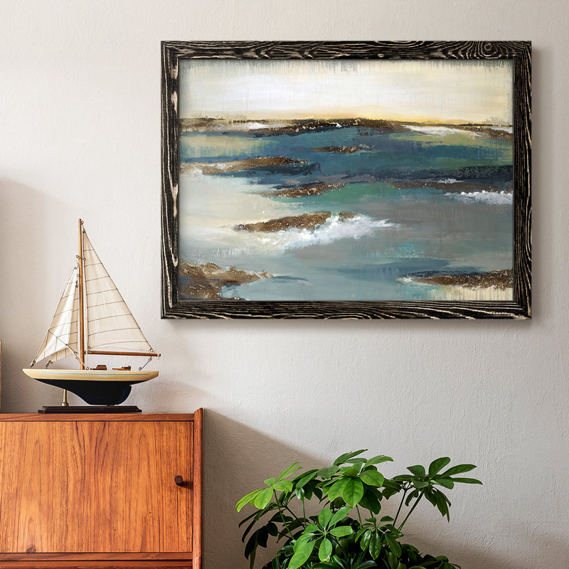 «Coastal Bluff», reproduction sur toile, Noir, H 28 po x l 42 po x P 1,5 po