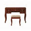 Ensemble de meuble-lavabo classique 1pc avec tabouret et tiroirs couleur cerise