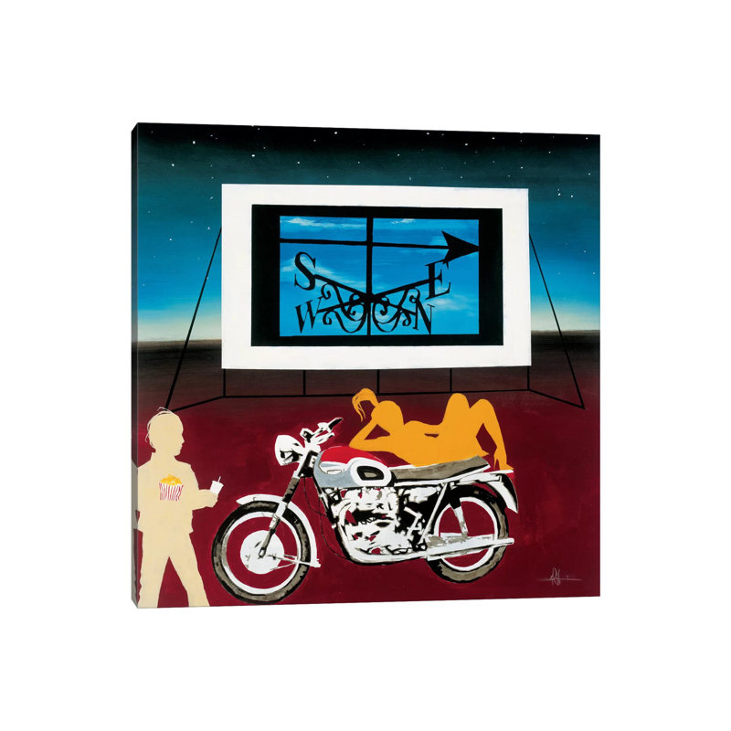 Watching Where We're Going by KC Haxton - Wrapped Canvas Painting, 30.48 cm H x 30.48 cm W