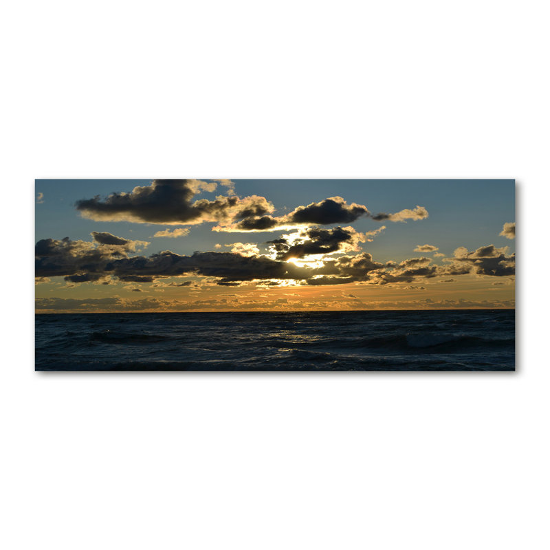 Sunset By The Sea - Print, Canvas, 50cm H x 125cm W x 2cm D