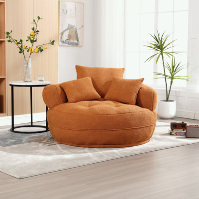 Canapé simple en chenille avec coussins