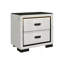 Table de chevet blanche et noire