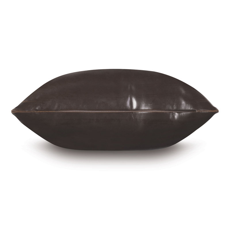 Muse Square Pillow Cover & Insert, Coffee, 20"H x 20"W