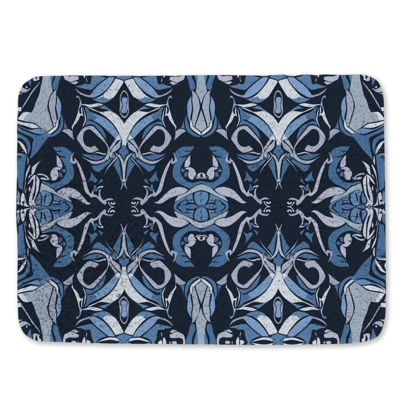 Tapis de bain en microfibre / microsuède Dashure, L 17 po x L 24 po