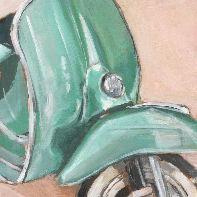 " Retro Scooter IV ", 12" H x 12" W x 1.25" D