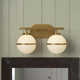 Arie 2 Light Frosted Dimmable Vanity Light