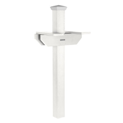 Hazelton Two-Sided Mailbox Post