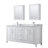Daria 72'' Double Bathroom Vanity with Carrara Marble Top-40066247-70404269-70404272
