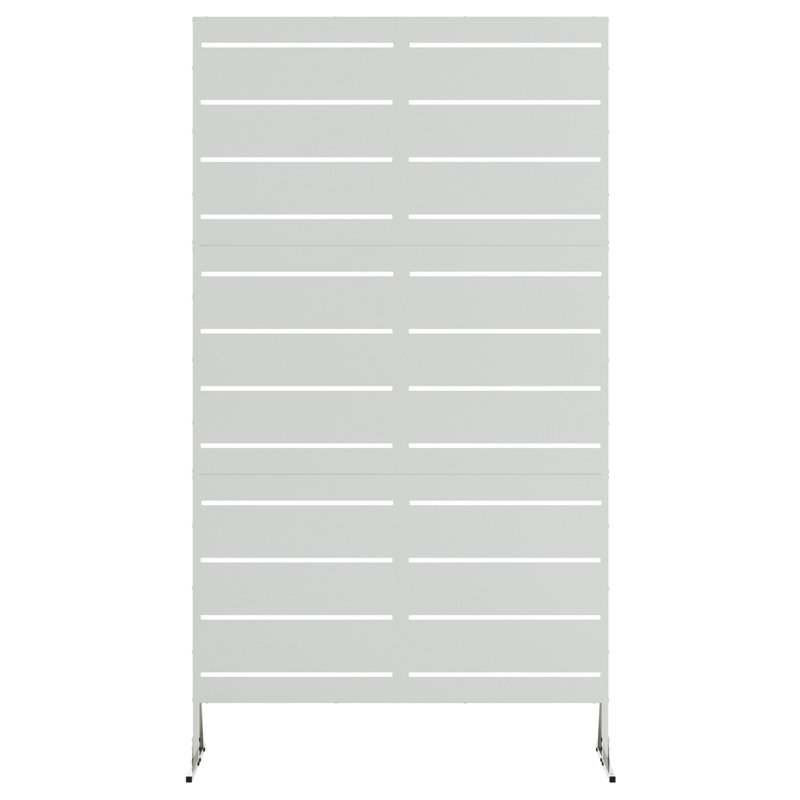 Steel Fence Panel Steel Medium Durable, Silver