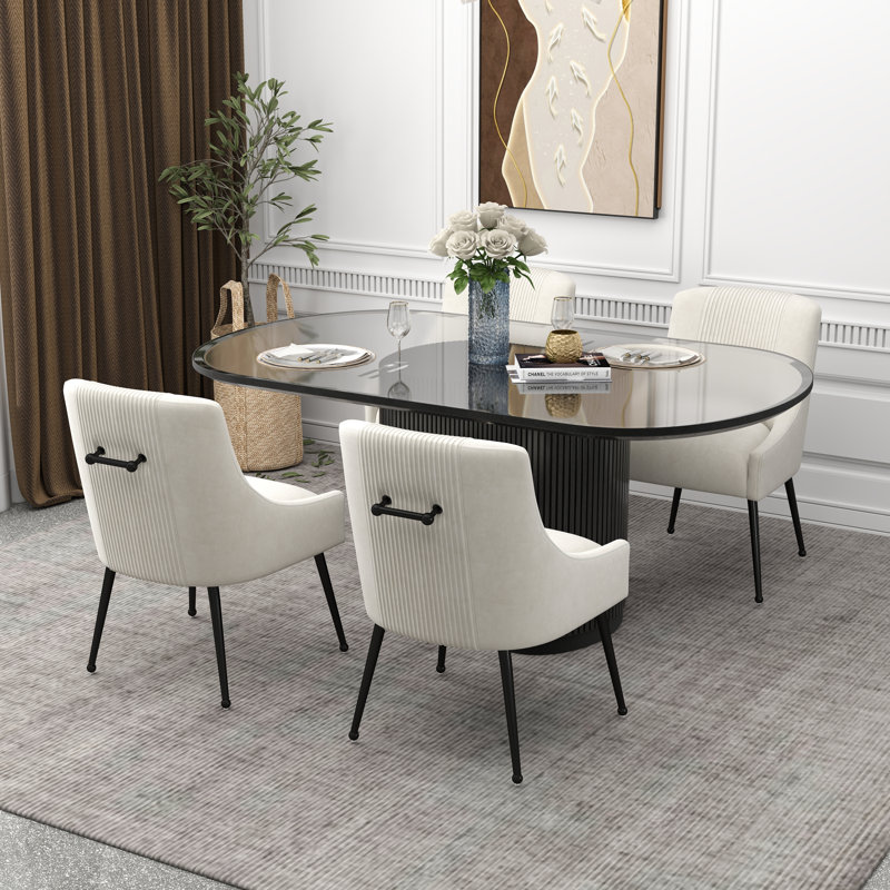 Chaise d'appoint Elian, Beige