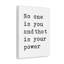 Décoration murale inspirante «You and your Power Motivation»-719472992