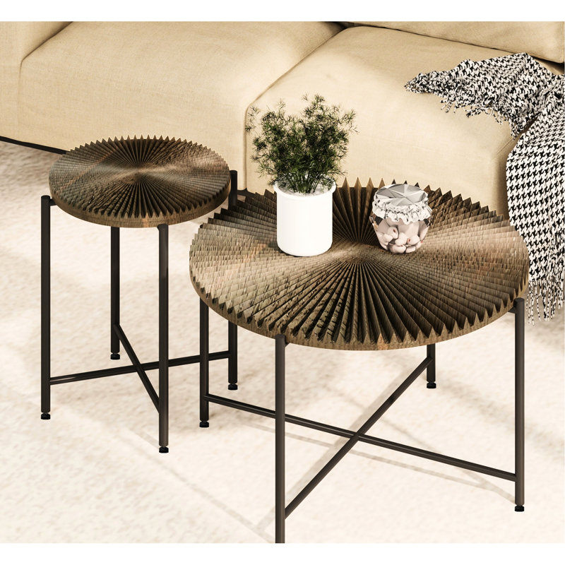 Table basse et de bout Radial