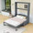 Soloma Queen Murphy Bed with Sofa Cushion-1853171214