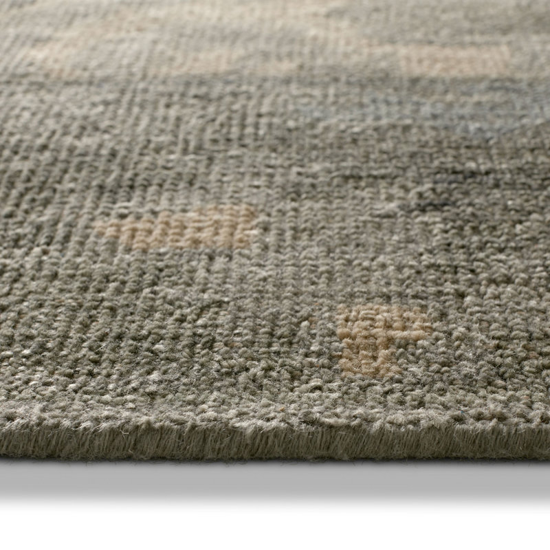 Jaipur Living Modify KAI12 Handknotted Medallion Sage and Gray Area Rug , Rectangle 5' x 8'