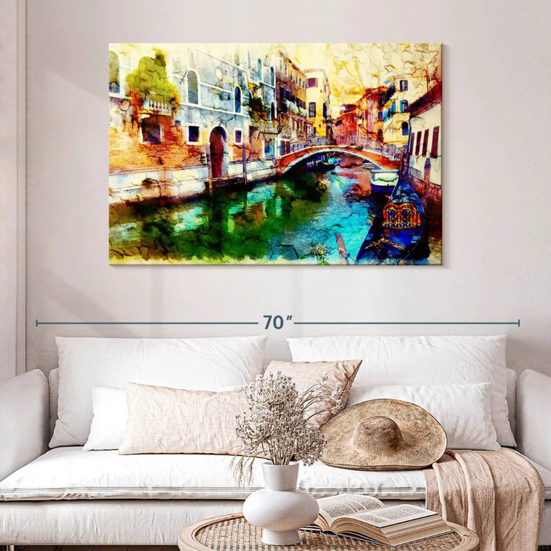 Hannes Memories Of Venice, H 32 po x l 48 po