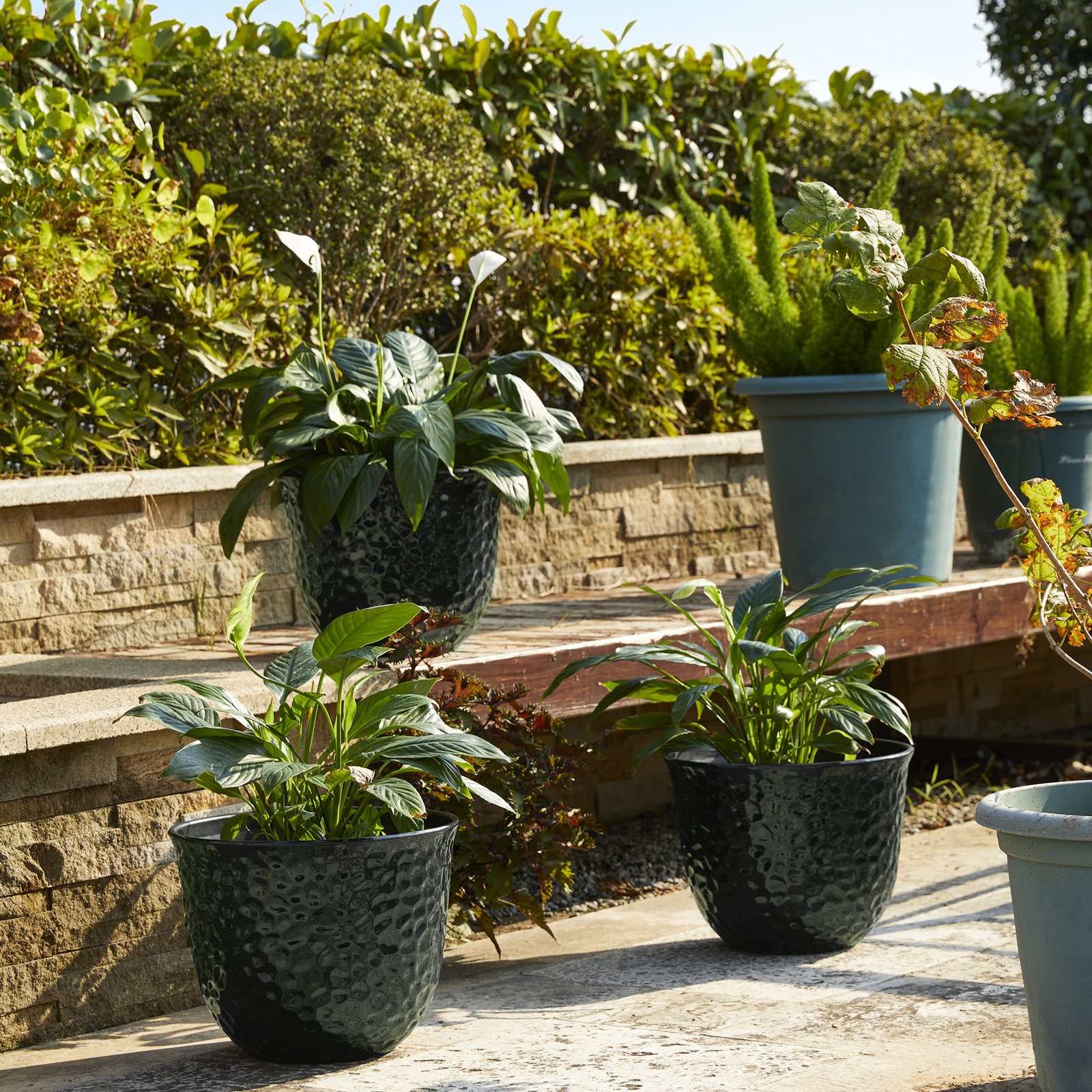 12" Pot Planter, Green