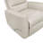 Glider Reclining Chair Swivel Motion Beige Breathable Faux Leather Upholstery Luxury Living Room Furniture, Movie Chair-2038122899